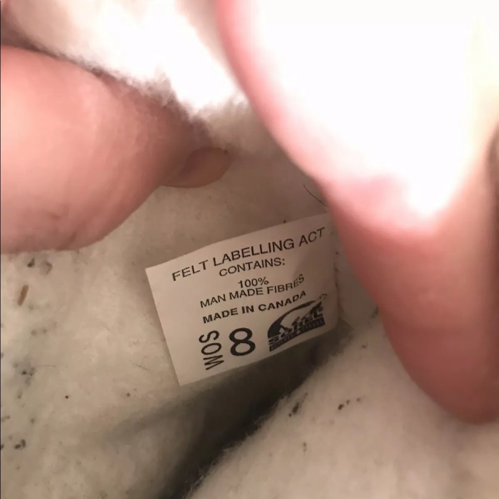 Lined Sorel Caribou Waterproof Boots 8